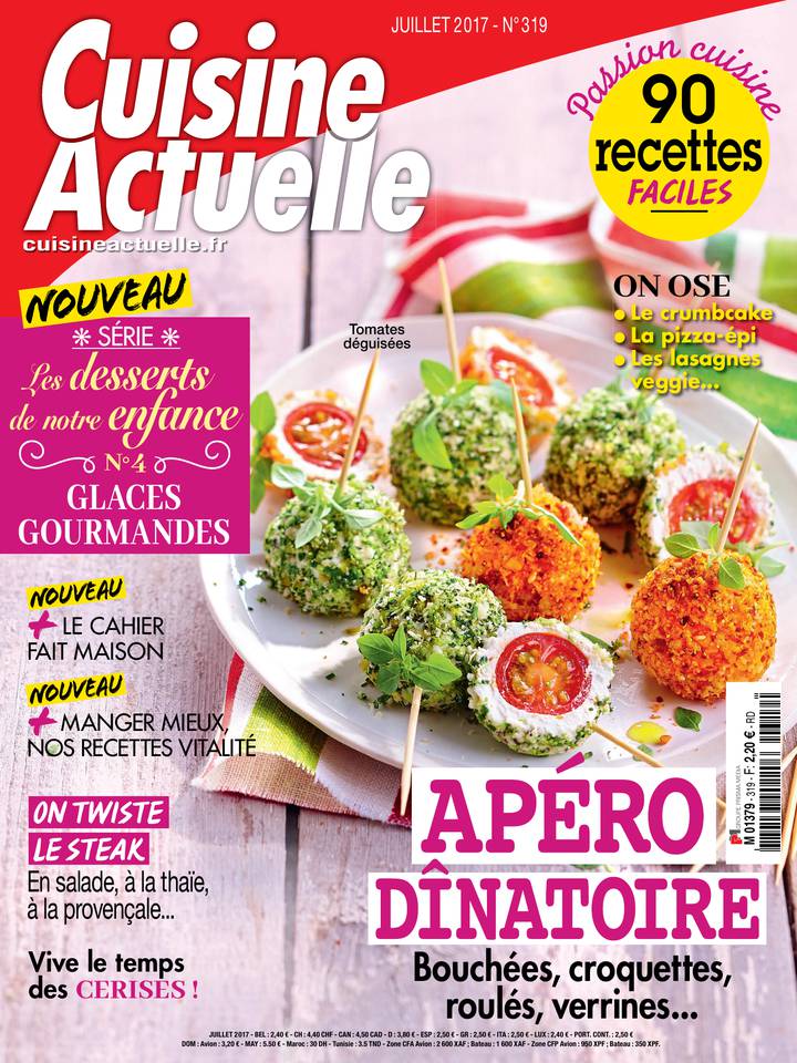 Cuisine Actuelle 06 juin 2017 Abonnement à Cuisine Actuelle Pas Cher avec le BOUQUET ePresse.fr