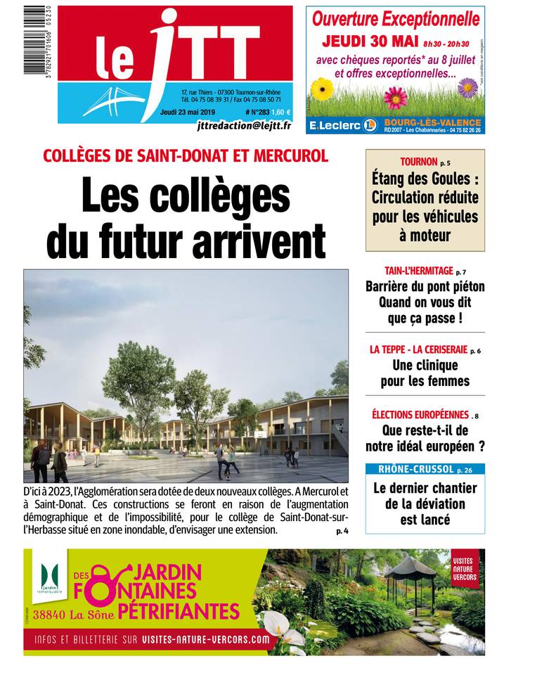 Le Journal Tournon-Tain 23 mai 2019 Abonnement Journal Tournon-Tain Pas Cher avec le BOUQUET ePresse.fr