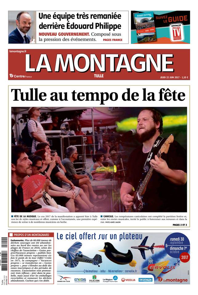 La Montagne 22 juin 2017 Abonnement La Montagne Pas Cher avec le BOUQUET INFO ePresse.fr