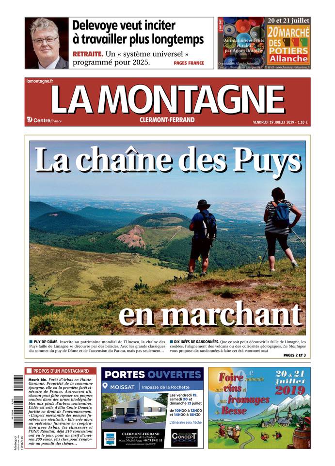 La Montagne 19 juillet 2019 Abonnement La Montagne Pas Cher avec le BOUQUET INFO ePresse.fr