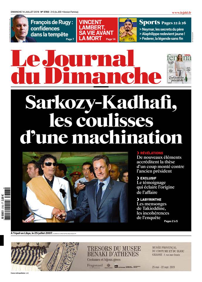 Le Journal du Dimanche 14 juillet 2019 Abonnement Journal du Dimanche Pas Cher avec le BOUQUET ePresse.fr