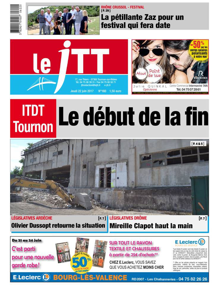 Le Journal Tournon-Tain 22 juin 2017 Abonnement Journal Tournon-Tain Pas Cher avec le BOUQUET ePresse.fr