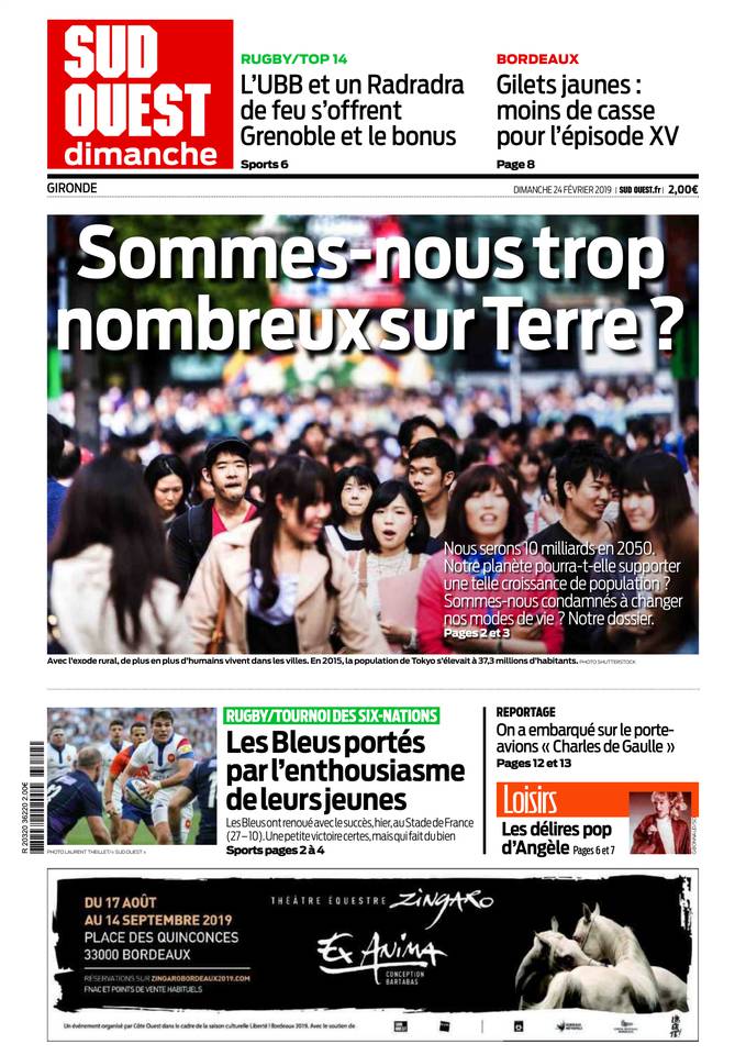 Sud Ouest Dimanche 24 février 2019 Sud Ouest Dimanche du 24 février 2019 à télécharger sur iPad