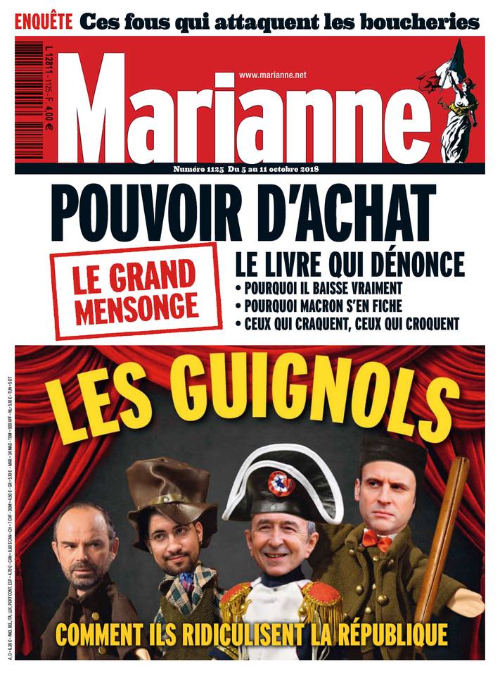 Marianne 05 octobre 2018 Marianne N°1125 du 05 octobre 2018 à télécharger sur iPad