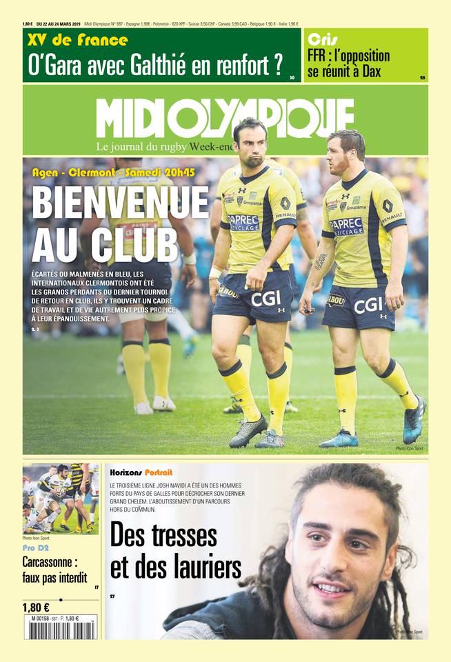 Midi Olympique Vert 22 mars 2019 Midi Olympique Vert N°687 du 22 mars 2019 à télécharger sur iPad