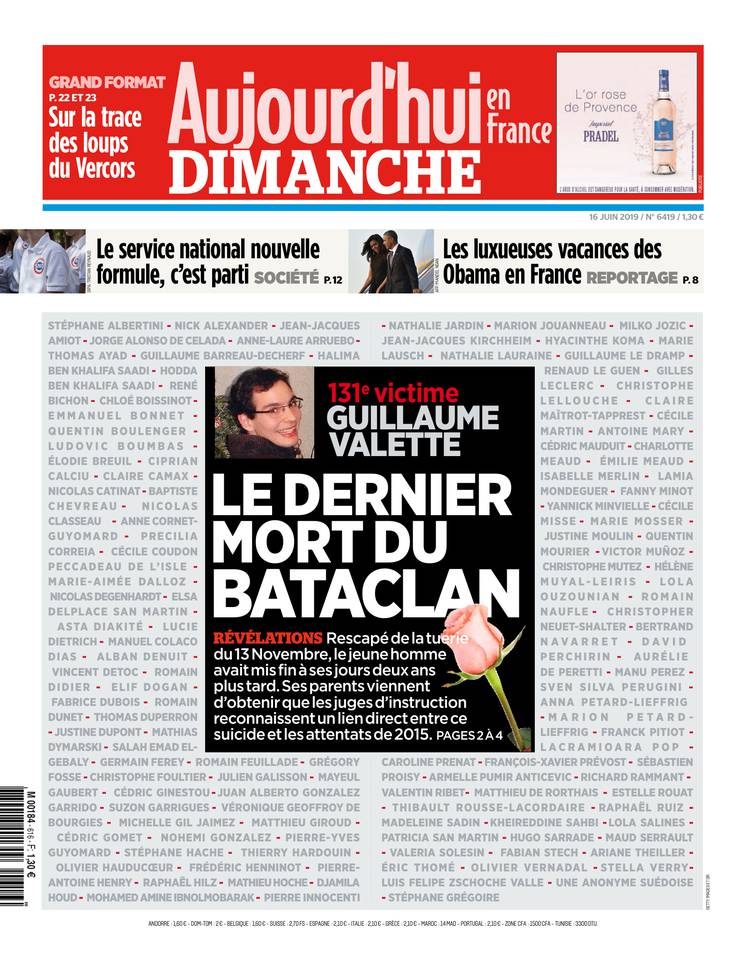 Aujourd'hui en France 16 juin 2019 Aujourd'hui en France du 16 juin 2019 à télécharger sur iPad