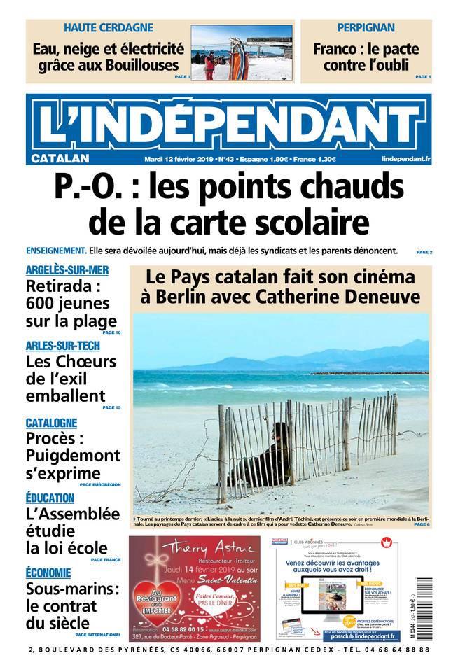 L'Indépendant 12 février 2019 L'Indépendant du 12 février 2019 à télécharger sur iPad