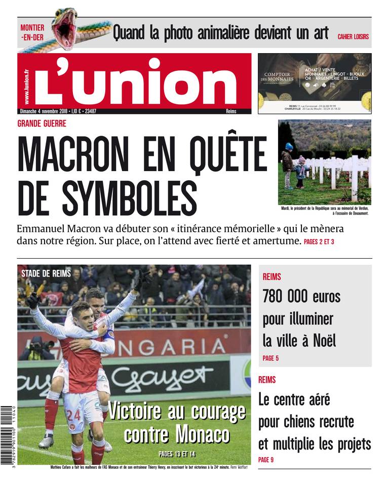 L'Union Ardennes 04 novembre 2018 L'Union Ardennes du 04 novembre 2018 à télécharger sur iPad