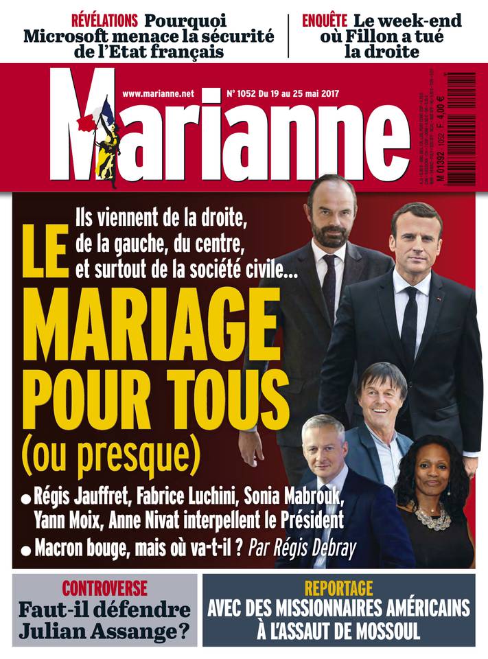 Marianne 19 mai 2017 Marianne N°1052 du 19 mai 2017 à télécharger sur iPad