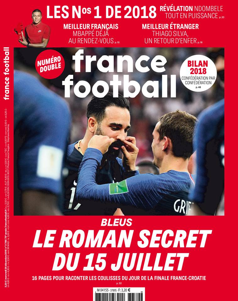 France Football 25 décembre 2018 France Football du 25 décembre 2018 à télécharger sur iPad