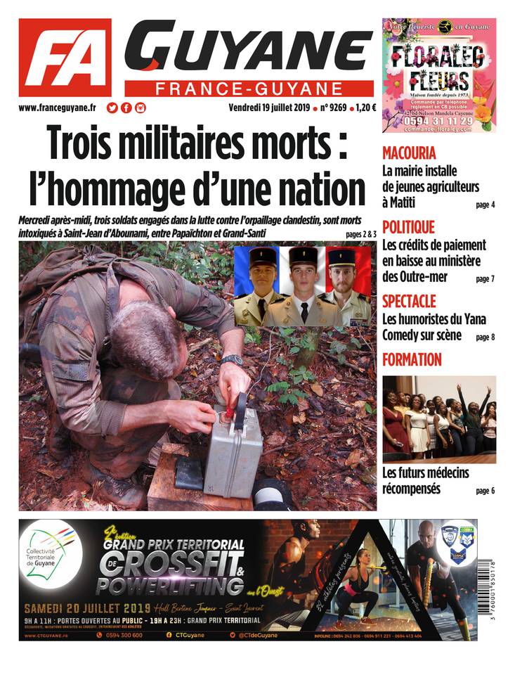 France-Guyane 19 juillet 2019 Abonnement France-Guyane Pas Cher avec le BOUQUET ePresse.fr