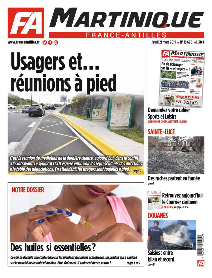 France-Antilles Martinique 21 mars 2019 Abonnement France-Antilles Martinique Pas Cher avec le BOUQUET ePresse.fr