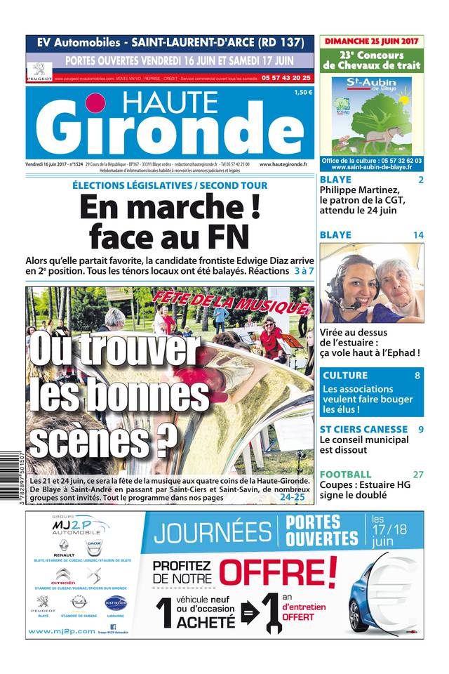Haute Gironde 16 juin 2017 Haute Gironde du 16 juin 2017 à télécharger sur iPad