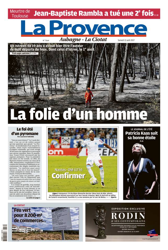 La Provence 12 août 2017 La Provence du 12 août 2017 à télécharger sur iPad