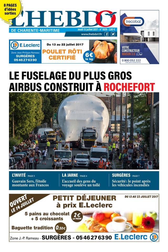 L'Hebdo de Charente-Maritime 13 juillet 2017 L'Hebdo de Charente-Maritime N°1029 du 13 juillet 2017 à télécharger sur iPad