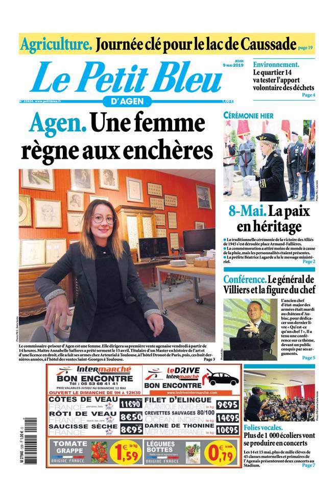 Le Petit Bleu d'Agen 09 mai 2019 Le Petit Bleu d'Agen du 09 mai 2019 à télécharger sur iPad