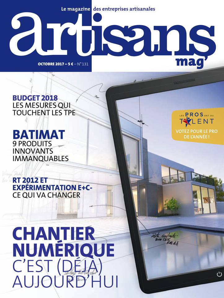 Artisans Mag' 20 octobre 2017 Abonnement Artisans Mag' Pas Cher avec l’OFFRE ePresse.fr