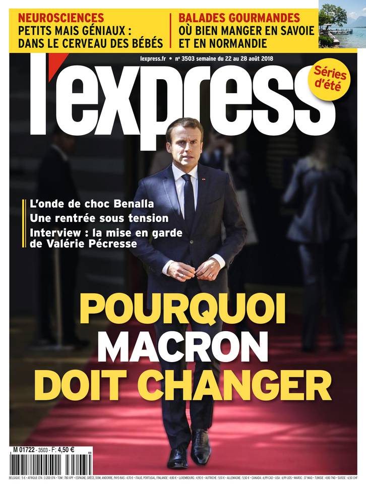 L'Express 22 août 2018 L'Express N°3503 du 22 août 2018 à télécharger sur iPad