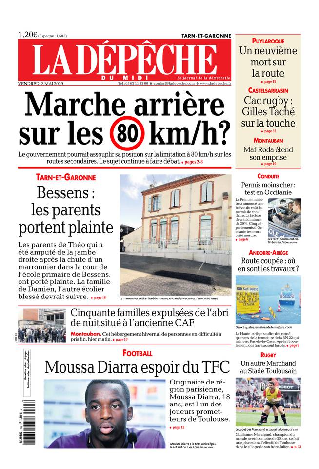 La Dépêche du Midi 03 mai 2019 La Dépêche du Midi du 03 mai 2019 à télécharger sur iPad