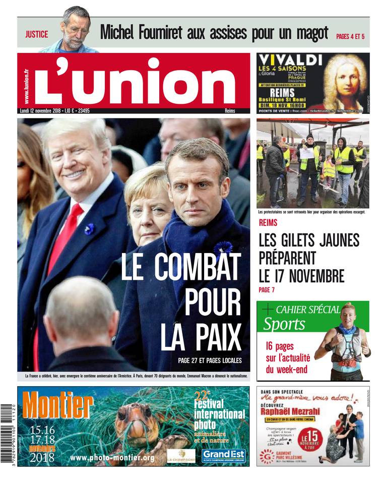 L'Union Ardennes 12 novembre 2018 L'Union Ardennes du 12 novembre 2018 à télécharger sur iPad