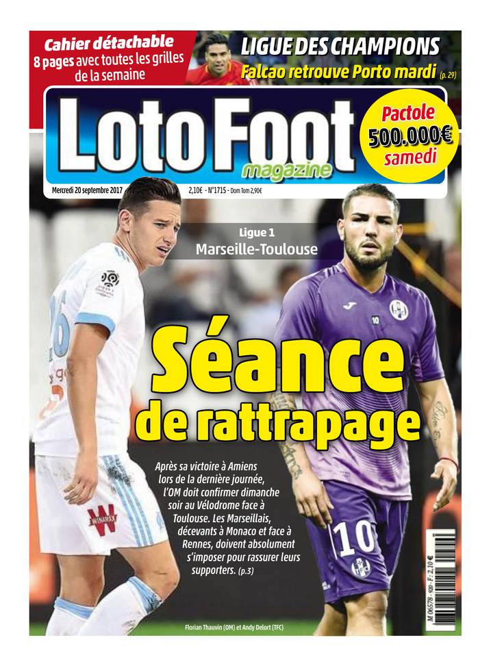 Loto Foot Magazine 20 septembre 2017 Abonnement Loto Foot Mag Pas Cher avec le BOUQUET ePresse.fr