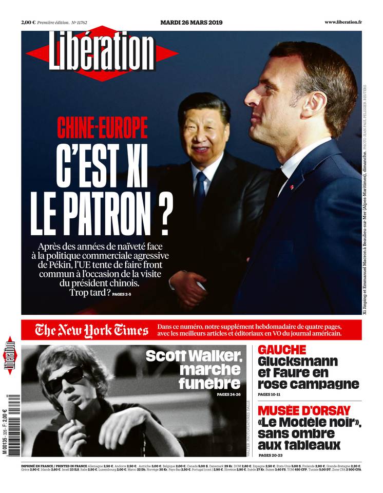 Libération 26 mars 2019 Libération du 26 mars 2019 à télécharger sur iPad