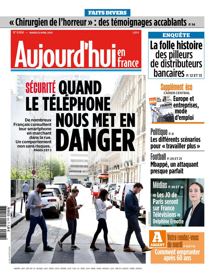 Aujourd'hui en France 23 avril 2019 Aujourd'hui en France du 23 avril 2019 à télécharger sur iPad