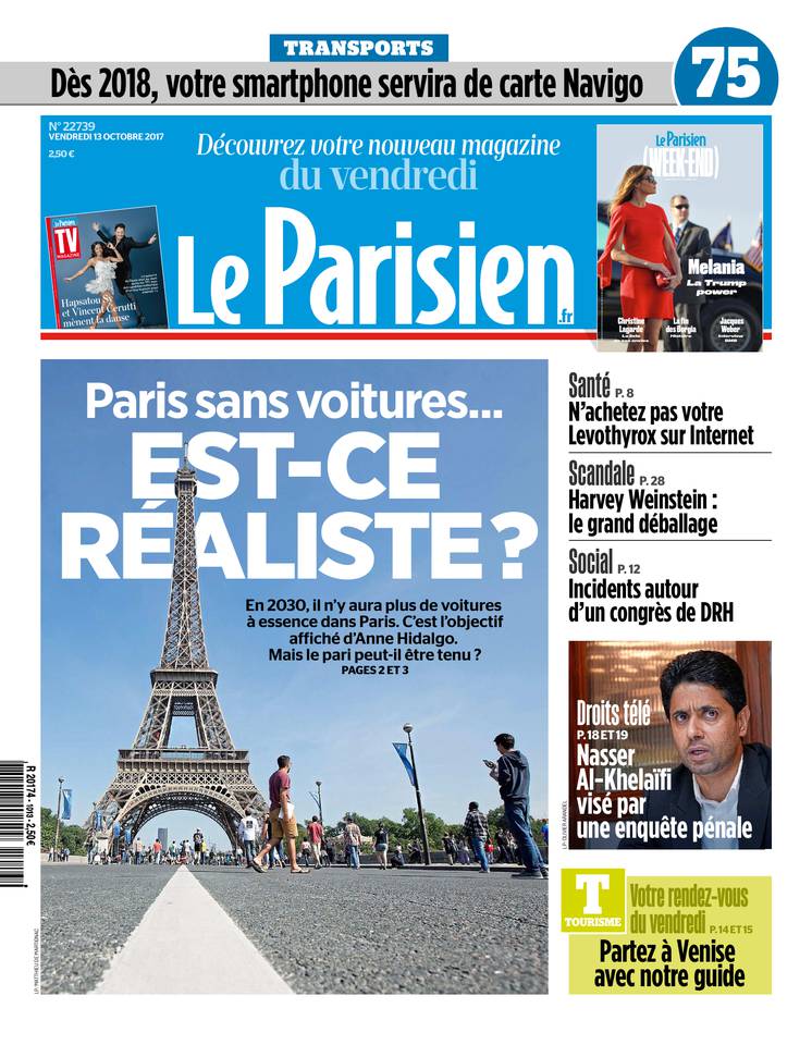 Le Parisien 13 octobre 2017 Le Parisien du 13 octobre 2017 à télécharger sur iPad