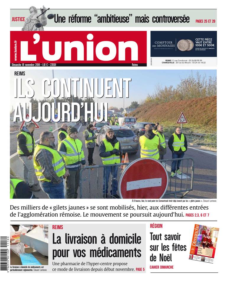L'Union Ardennes 18 novembre 2018 L'Union Ardennes du 18 novembre 2018 à télécharger sur iPad
