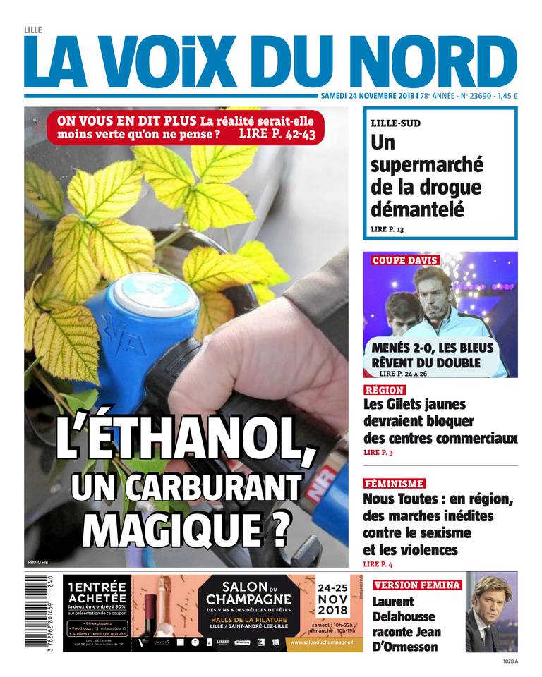 La Voix du Nord 24 novembre 2018 La Voix du Nord du 24 novembre 2018 à télécharger sur iPad