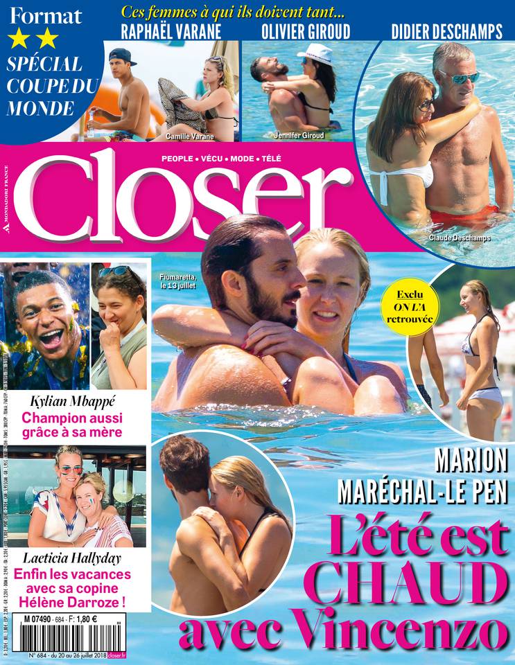 Closer 20 juillet 2018 Abonnement à Closer Pas Cher avec le BOUQUET À LA CARTE ePresse.fr