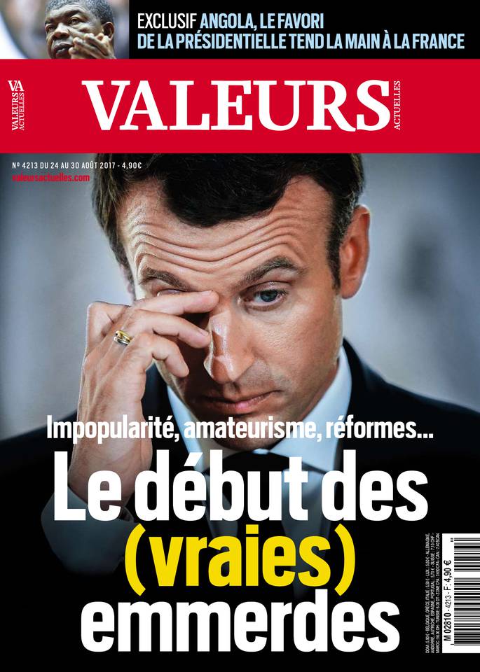 Valeurs actuelles 24 août 2017 Valeurs actuelles N°4213 du 24 août 2017 à télécharger sur iPad