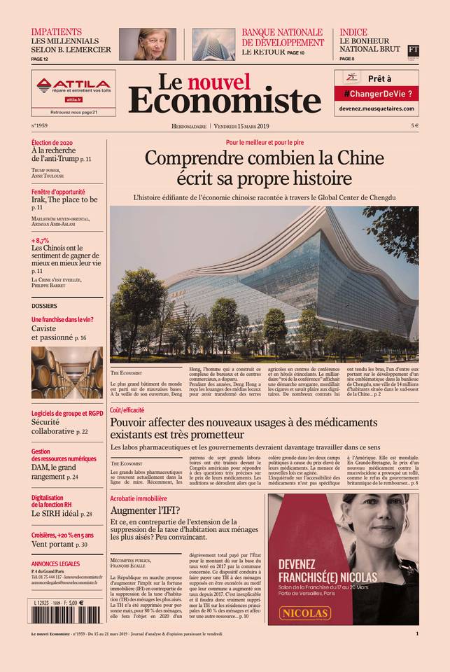 Le nouvel Economiste 14 mars 2019 Abonnement Nouvel Économiste Pas Cher avec le BOUQUET ePresse.fr