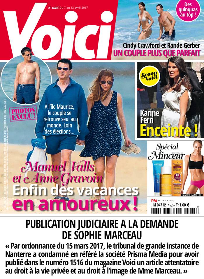 Voici 07 avril 2017 Voici N°1535 du 07 avril 2017 à télécharger sur iPad