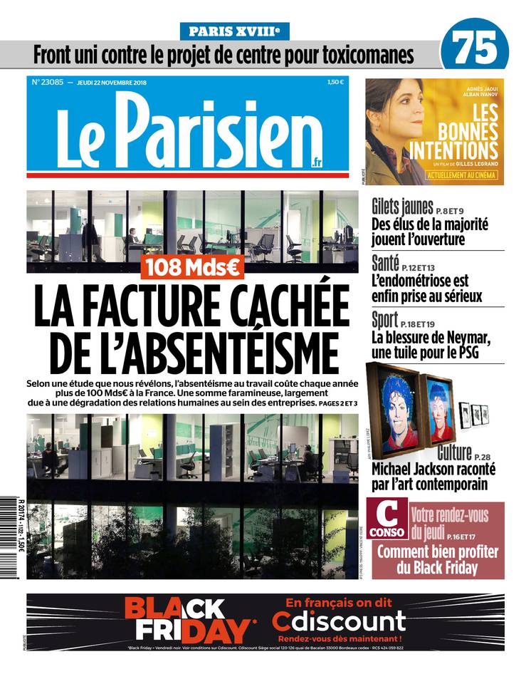 Le Parisien 22 novembre 2018 Le Parisien du 22 novembre 2018 à télécharger sur iPad