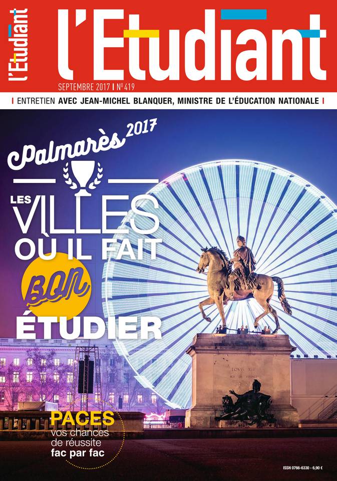 L'Étudiant 06 septembre 2017 Abonnement L'Étudiant Pas Cher avec le BOUQUET ePresse.fr