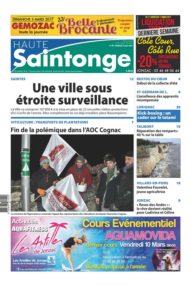 Haute Saintonge 03 mars 2017 Haute Saintonge du 03 mars 2017 à télécharger sur iPad