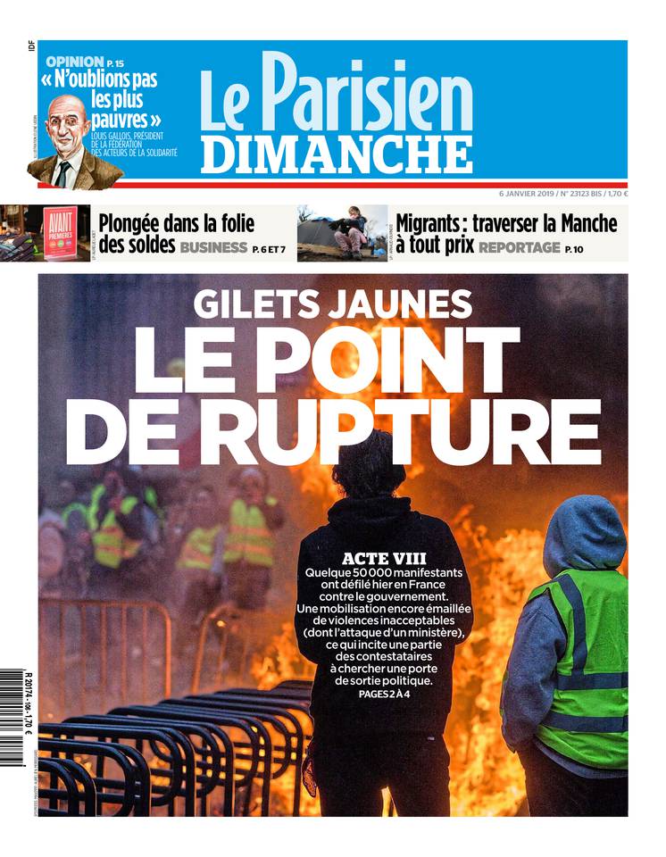 Le Parisien 06 janvier 2019 Le Parisien du 06 janvier 2019 à télécharger sur iPad
