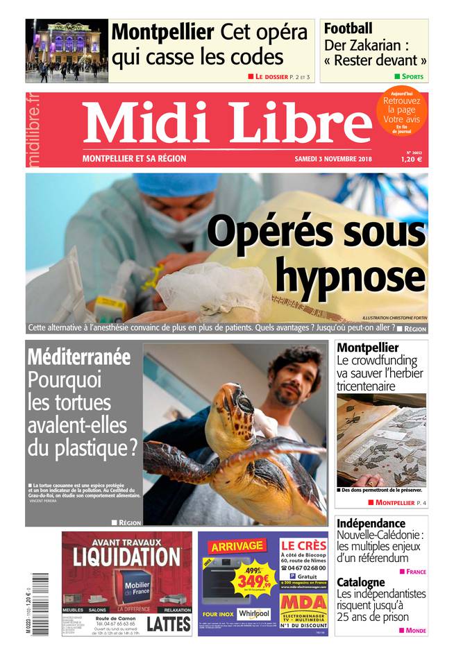 Midi Libre 03 novembre 2018 Midi Libre du 03 novembre 2018 à télécharger sur iPad