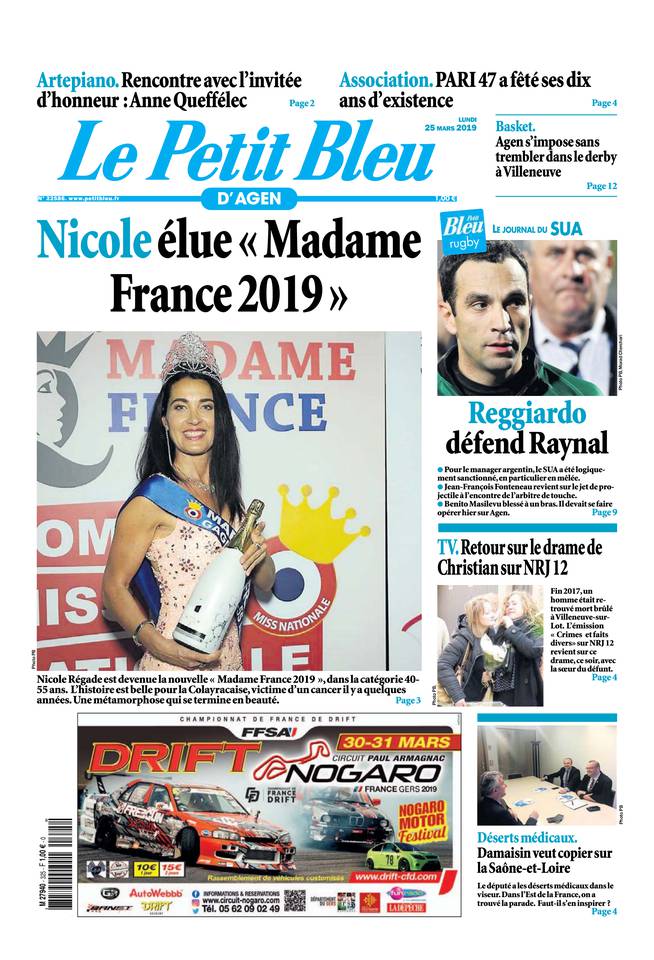 Le Petit Bleu d'Agen 25 mars 2019 Le Petit Bleu d'Agen du 25 mars 2019