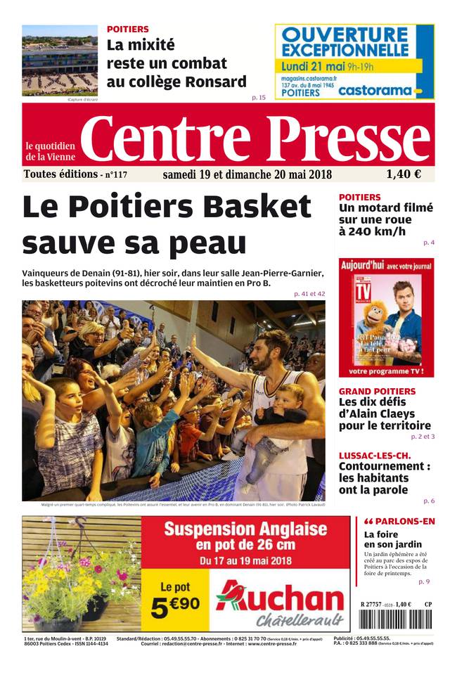 Centre Presse 19 mai 2018 Abonnement Centre Presse Pas Cher avec le BOUQUET INFO ePresse.fr