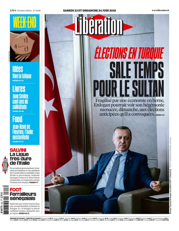 Libération 23 juin 2018 Libération du 23 juin 2018 à télécharger sur iPad
