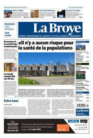 Couverture du magazine en date du 2025-06-26