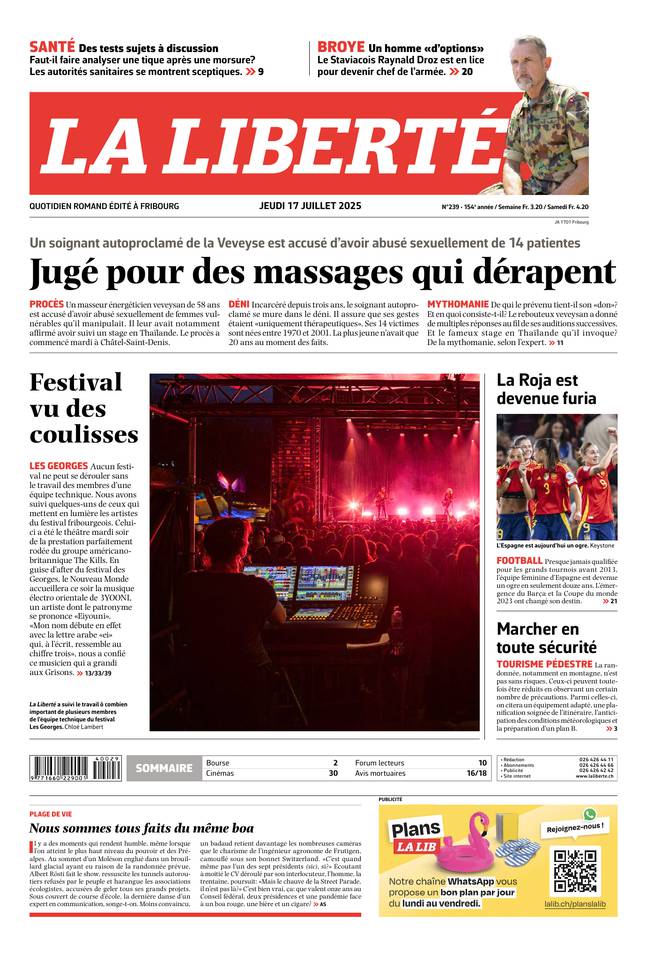 Couverture du magazine en date du 2025-07-17