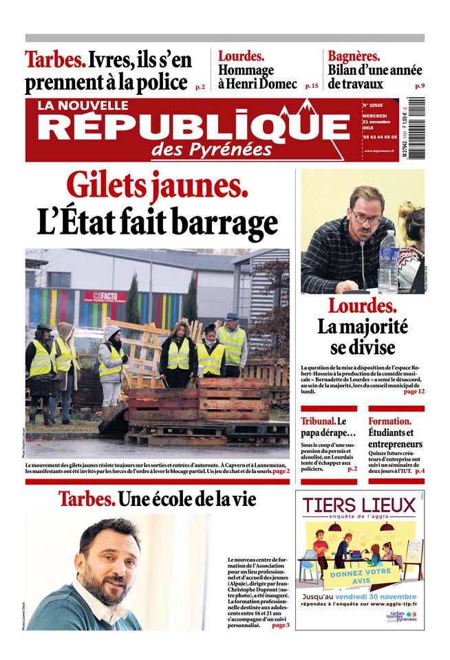 La Nouvelle République des Pyrénées 21 novembre 2018 La Nouvelle République des Pyrénées du 21 novembre 2018 à télécharger sur iPad