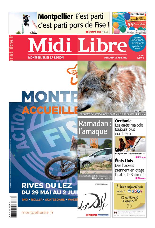 Midi Libre 29 mai 2019 Midi Libre du 29 mai 2019 à télécharger sur iPad