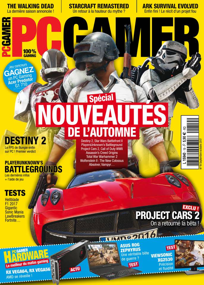 PC Gamer 05 septembre 2017 Abonnement PC Gamer Pas Cher avec le BOUQUET ePresse.fr