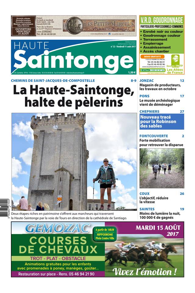 Haute Saintonge 11 août 2017 Haute Saintonge du 11 août 2017 à télécharger sur iPad