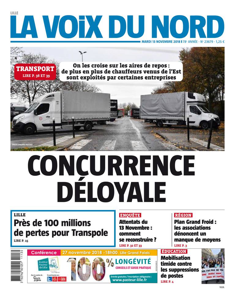 La Voix du Nord 13 novembre 2018 La Voix du Nord du 13 novembre 2018 à télécharger sur iPad