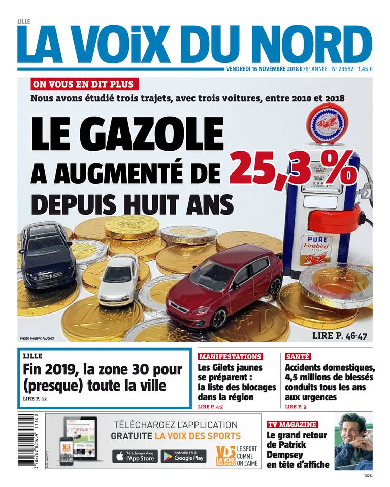 La Voix du Nord 16 novembre 2018 La Voix du Nord du 16 novembre 2018 à télécharger sur iPad